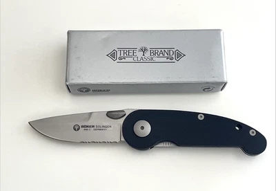 Boker Tree Brand 112081 Folding Knife 440C Serialized G-10 Solingen Germany - Image 1 of 4