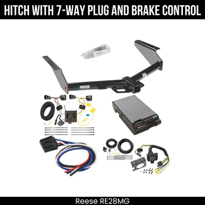 Hitch Tow PKG+ Brake Control For 08-12 Jeep Liberty 44585 2" Receiver Class 3 - Image 1 of 4