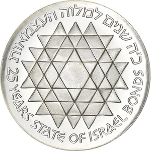 Israel, 25 Lirot, 1975, Jerusalem, BU, Silber, UNZ, KM:81 - Imagen 1 de 2