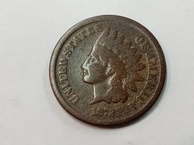 1872 Indian Head Cent - Scarce  Key Date Cleaned (LotC24) - Image 1 of 4