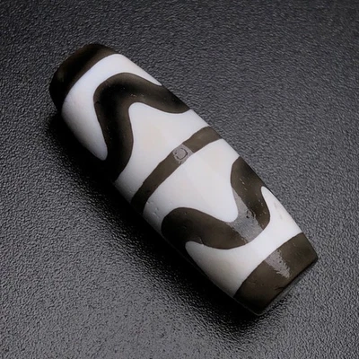 Budismo Tibetano Ágata Tigre Dientes Tótem Dzi Cuentas Amuleto Collar Colgante g1650 Foto 1 de 4