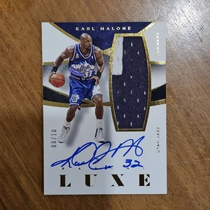 2014-15 Panini Luxe - Memorabilia Autographs Karl Malone #M-Km /35 (AU, MEM) - Picture 1 of 2