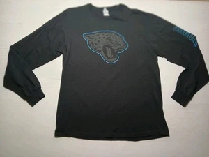 Jacksonville Jaguars Men's Long Sleeve Shirt Large Black NFL Jags Logo - Picture 1 of 15