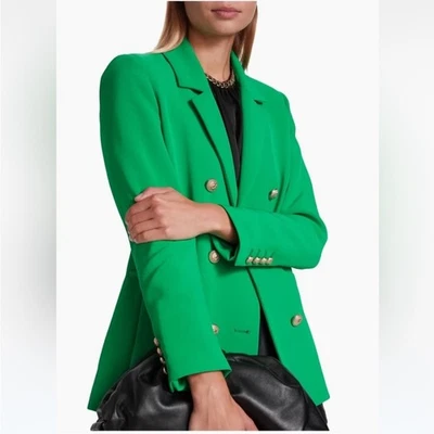 NWT Generation Love Blazer Leighton Crepe Double Breasted in Kelly Green - Image 1 of 4
