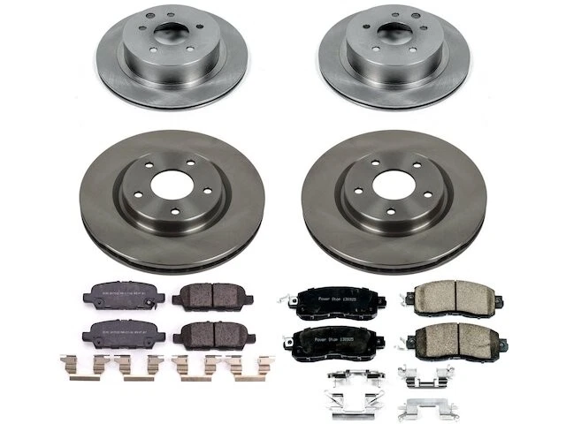 Kit de pastillas de freno y rotor delanteras y traseras para Nissan LEAF 2015 HH865FG 2014-2017 Foto 1 de 1