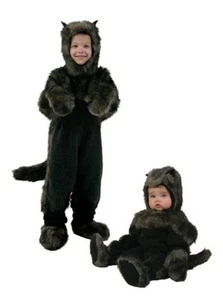 Fun Costumes Toddler 2T-4T Storybook Dog Costume Big Bad Wolf Gray Brown Furry - Picture 1 of 7