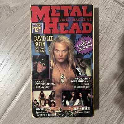 Metal Head VHS Video Magazine 1991 Vol IV Heavy Ozzy Megadeth Anthrax Lee Roth - Image 1 of 4