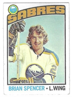 Brian Spencer 1976-77 Topps #191 Buffalo Sabres EX - Image 1 of 2