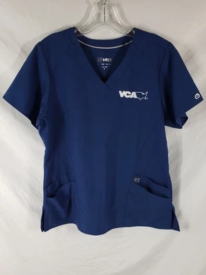 Wonder Wink VCA Animal Hospital Scrub Top Women's Size Medium Fit Blue Pre-owned - Image 1 of 4