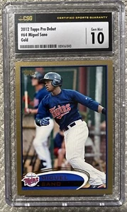 2012 Topps Pro Debut - Gold #64 Miguel Sanó /50 (RC) - Picture 1 of 2