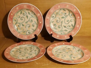 PTS / Interiors CATALINA Salad plate set(s) of 4, 8 1/8" Stoneware, Excellent - Picture 1 of 10