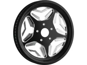 RevTech Motorcycle Motorbike Speed Star Belt Pulley Black - 1.125 Inch x 70T - Picture 1 of 1