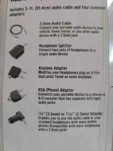 Kit cavo audio e adattatore RadioShack 1/8 (3,5 mm) - Foto 1 di 3