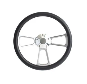 Club Car DS Carbon Fiber Vinyl Steering Wheel w/ Polished Horn & Adapter - Bild 1 von 2