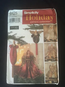Simplicity Holiday Pattern Collection Angel Tree Toppers And Ornaments - Picture 1 of 2