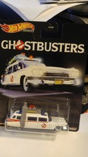 HOT WHEELS PREMIUM  REPLICA ENTERAINMENT GHOSTBUSTERS ECTO-1 REAL RIDERS