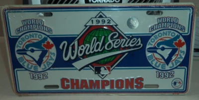 Toronto Blue Jays 1992 World Series Champions License Plate - Image 1 of 2