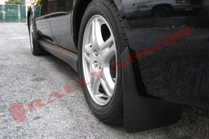 Rally Armor (MF1-BAS-BLK) Basic Black Mud Flap w/Black Logo for 02-07 WRX/STI - Foto 1 di 1