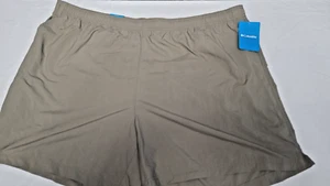 Columbia New Womens Sandy Rvr Tusk Reg Fit Nylon Sport Shorts 2X - 6 Inch Inseam - Picture 1 of 10