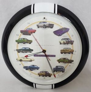 American Muscle Car Legends of the Road Wall Clock Hot Rod Car Sounds WORKS 2006