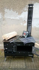 Outdoor Küchenofen Garten Kamin Gartenküche Pizzaofen Zeltofen Komplett-Set - Bild 1 von 13