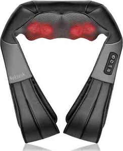 Shiatsu Neck Back Body Massager w/ Heat 8 Deep Tissue Kneading Nodes 3 Speeds - Picture 1 of 17
