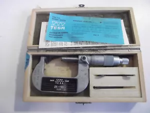 Tesa Bügelmessschraube, 25-50mm, 0,001mm Hahn & Kolb - Bild 1 von 4