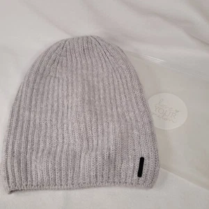 Love Your Melon Light Gray Cashmere Beanie One Size Made in USA with Storage Bag - Picture 1 of 7