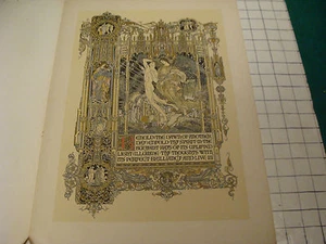 Vintage print: beautiful hand colored, BEHOLD THE DAWN OF ANOTHER DAY by MFG - Picture 1 of 5