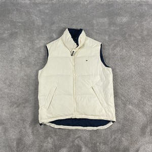 Tommy Hilfiger Gilet 90s Full-Zip Down Feather Winter Puffer Vest M Medium
