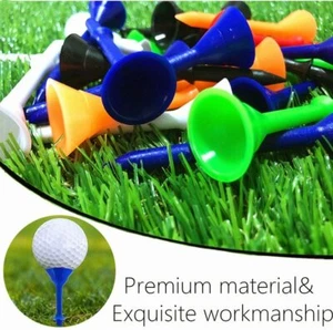 FINGER TEN Golf Tees 3 1/4 inch Plastic Unbreakable Big Cup Bulk Value 24 Pack - Picture 1 of 6