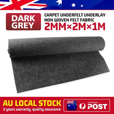 Underfelt Car Carpet Underlay 200cm×100cm Dark Grey For Ford Falcon 2005-2007 - image 1 of 4