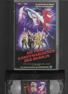 VPS Video   DIE FÜNF KAMPFMASCHINEN DER SHAOLIN   SHAW Brothers  VHS Rarität - Bild 1 von 2