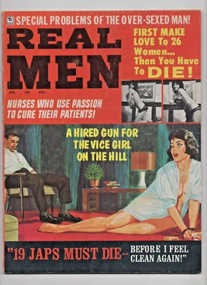 Real Men Vol.11 #12 3.0 (OW/W) April 1968 Stanley Publications Pulp Adventure - Image 1 of 2