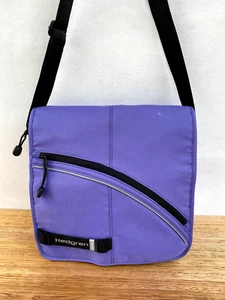 ๐ธ Hedgren Crossbody Messenger Shoulder Bag Satchel With Multiple Pockets Purple - Picture 1 of 10