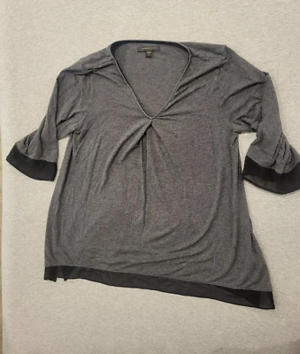 Prendas para dormir para mujer Donna Karan talla S modal salón top en color carbón/negro Foto 1 de 4