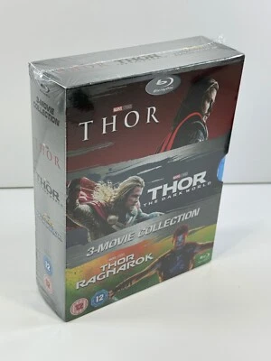 Marvel's Thor + The Dark World + Ragnarok [Blu-ray] Slipcover Import Sealed - Image 1 of 4