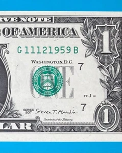 November 12, 1959 / 11 December 1959 : G 11121959 B BIRTHDAY $1 One Dollar Bill - Picture 1 of 3