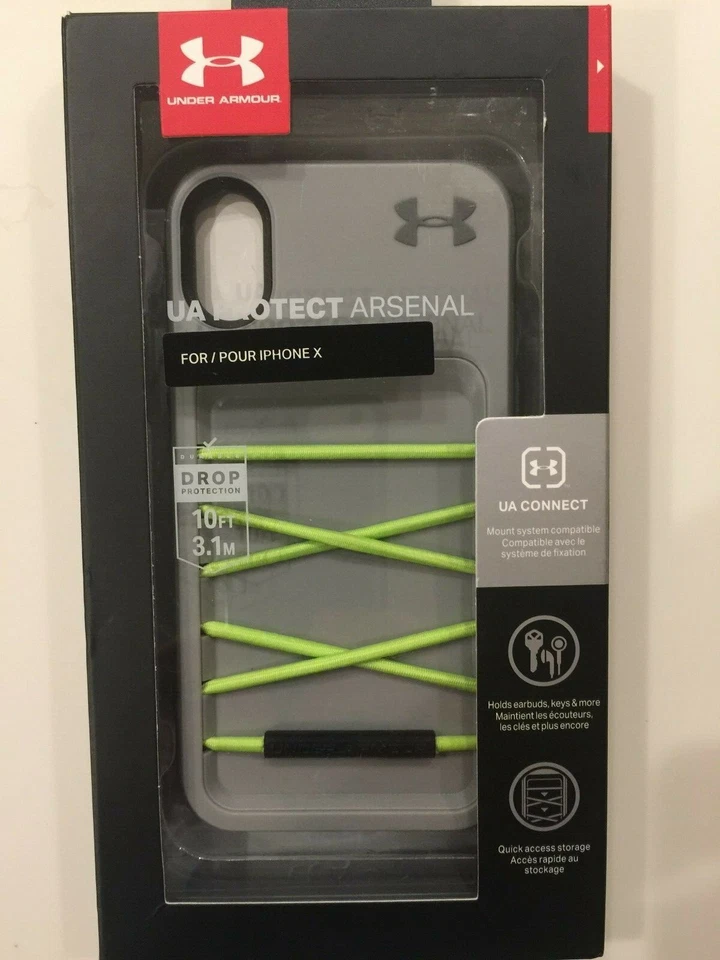 Capa telefone durável Under Armour UA Protect Arsenal Apple iPhone X / XS - Cinza - Imagem 1 de 4