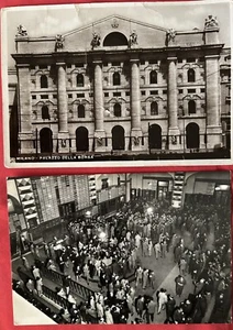 π2 Belle Cartoline non comuni della BORSA di Milano 1942 anno XXβ Era Fascista - Foto 1 di 7