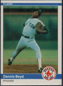 1984 Fleer Baseball card #393 Dennis Oil Can Boyd Boston Red Sox RC ROOKIE - Picture 1 of 1