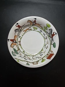 Crown Staffordshire Hunting Scene Cereal Bowl. 6" - Picture 1 of 7