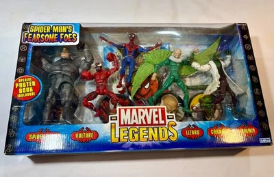 MARVEL LEGENDS SPIDER-MAN FEARSOME FOES BOX SET NEW 6" FIGURES CARNAGE VULTURE - Image 1 of 4