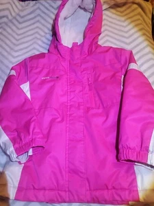 Girl's SwissTech Pink/White Youth XS (Size 4-5) Winter Coat Fits Bigger - Picture 1 of 10