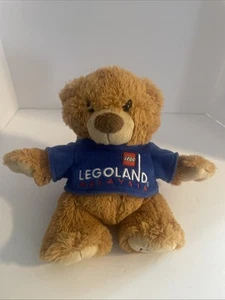 2013 Legoland Malaysia Souvenir Blue Stuffed Teddy Bear Plush - Picture 1 of 5
