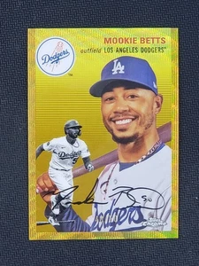 Mookie Betts 2023 Topps Chrome Platinum Anniversary Gold Wave Refractor /50 - Picture 1 of 2