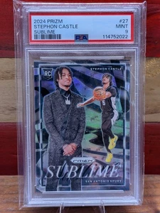 2024 Prizm Sublime SSP Stephon Castle PSA9 - Picture 1 of 2