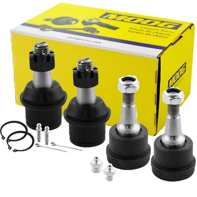 4 peças juntas esféricas dianteiras inferiores e superiores MOOG para 2003-13 Dodge Ram 2500 3500 4WD - Imagem 1 de 4
