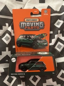 2025 MATCHBOX Moving Parts - 2022 Mini Cooper SE (Green #38 - Opening Hood) D80 - Picture 1 of 3