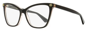 Gucci Emblem Butterfly Eyeglasses GG1817O 003 Black/Clear 55mm - Picture 1 of 3